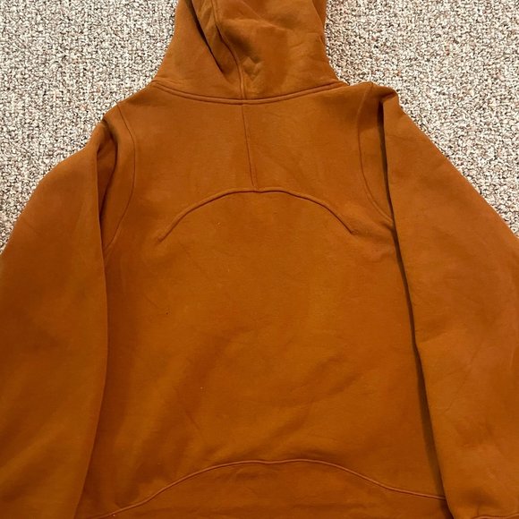 Women's Orange Zip-Up Hoodie - Picture 5 of 6